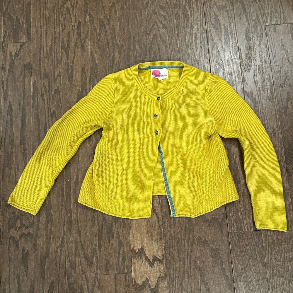 Mini Boden Yellow Kids Sweater